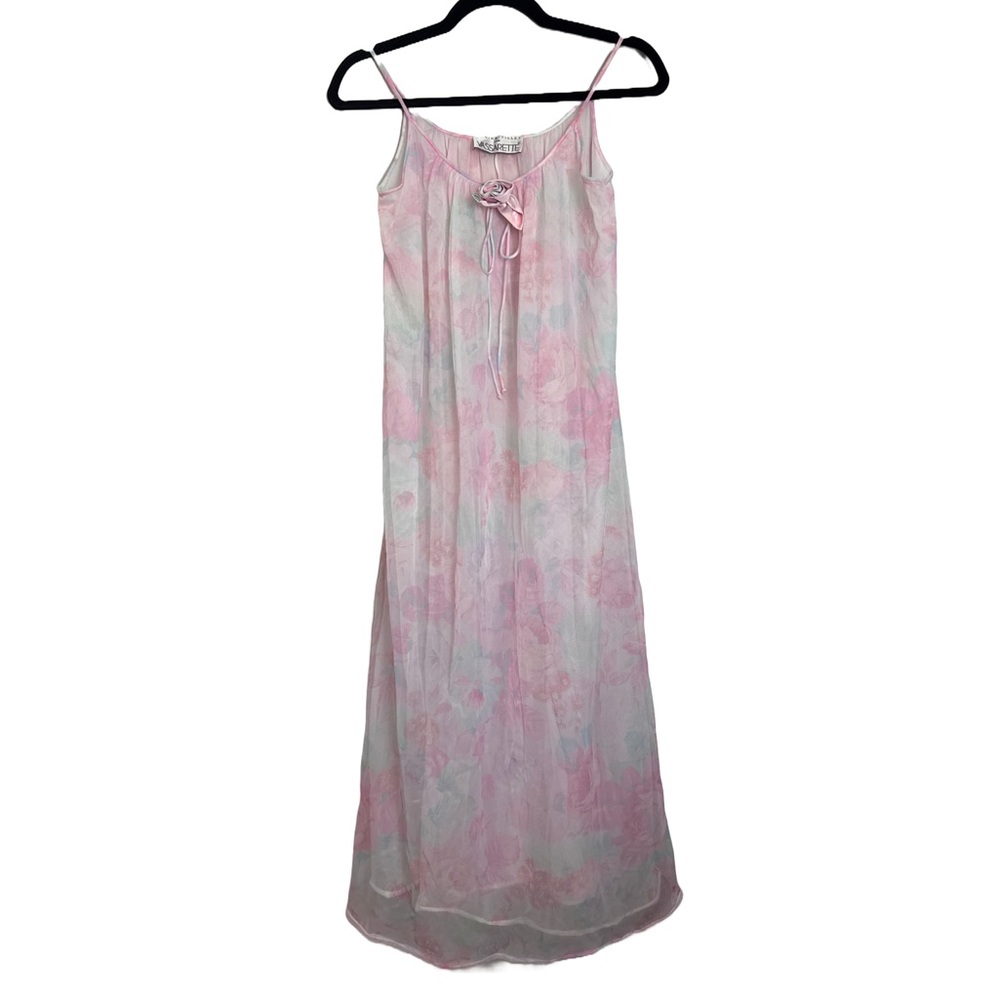 Vintage Monika Tilley for Vassarette Sheer Slip Dress | S/M